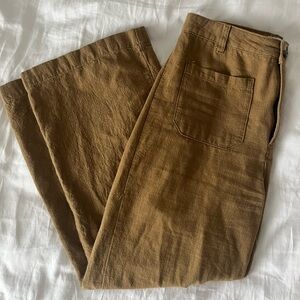 Rolla's Sailor Ramie Pants in Tobacco Brown